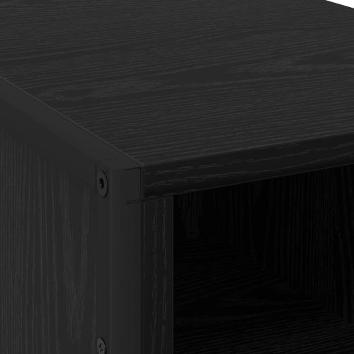 Нощно шкафче 2 pcs Черния дъб 39.5 x 30 x 50 см Инженерно дърво