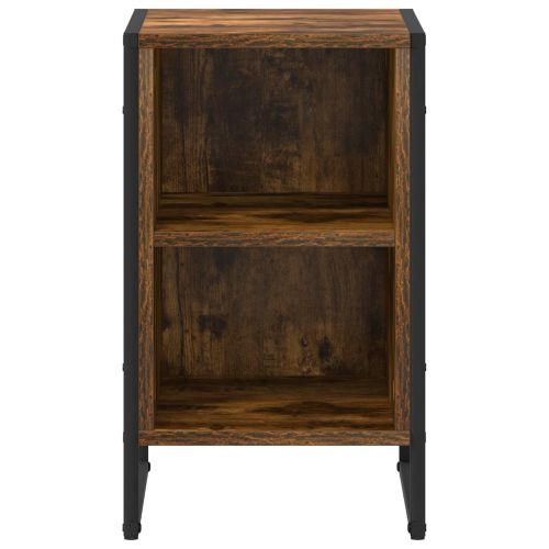 Нощно шкафче Димящ дъб 39.5 x 30 x 50 см Инженерно дърво