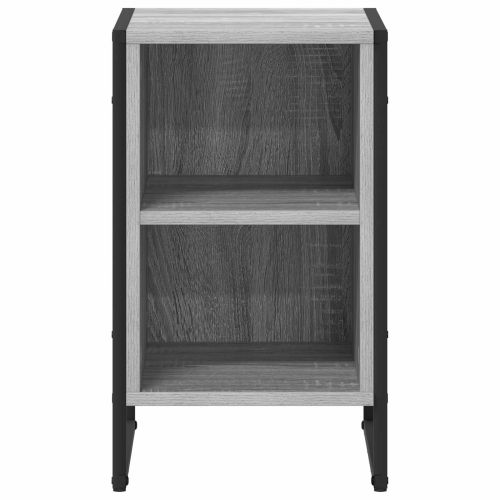 Нощно шкафче Сив Сонома 39.5 x 30 x 50 см Инженерно дърво