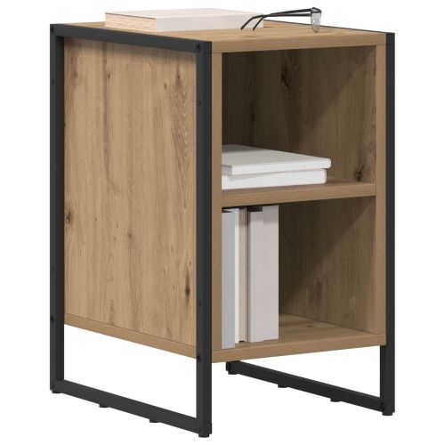 Нощно шкафче Дъб Артизан 39.5 x 30 x 50 см Инженерно дърво