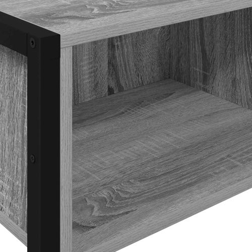 Крайна масичка Сив Сонома 100 x 36 x 75 см Инженерно дърво