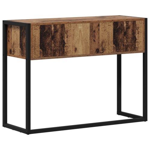 Крайна масичка Старо дърво 100 x 36 x 75 см Инженерно дърво