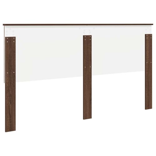 Облегалка за глава с таблото Кафяв дъб 180 cm Инженерно дърво