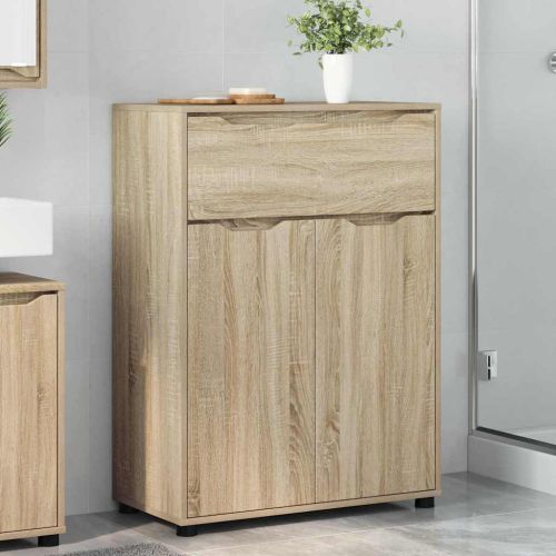 Шкаф за баня Сонома дъб 72,5 x 36,5 x 100 см Инженерно дърво
