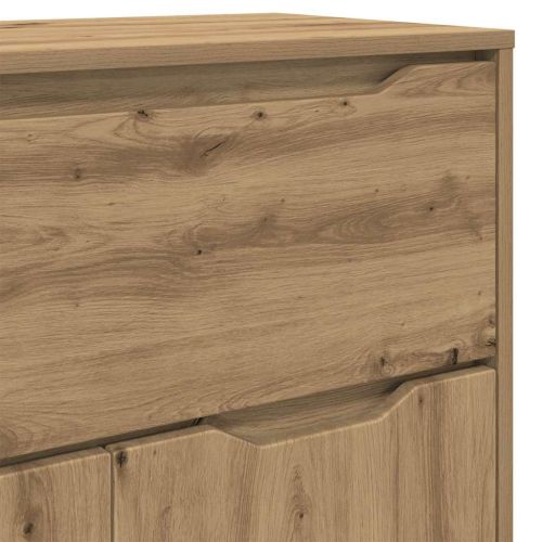 Шкаф за баня с рафт Дъб 72,5 x 36,5 x 100 см Инженерно дърво