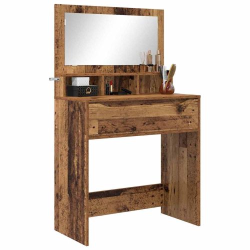 Тоалетки за спалня с чекмедже Старо дърво 80 x 39,6 x 135 см