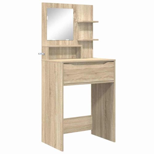 Тоалетки за спалня с чекмедже Сонома дъб 80 x 39,6 x 135 см