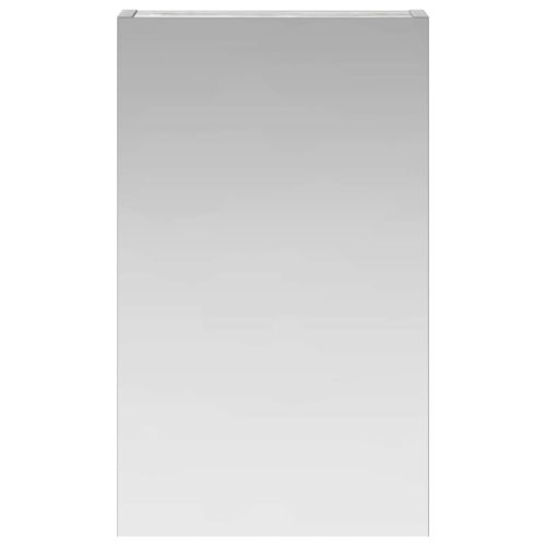Шкаф с огледало за баня с рафт Сив Сонома 30 x 10,5 x 50 см