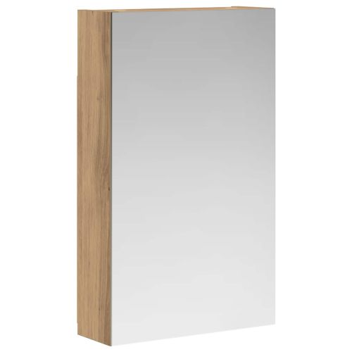 Шкаф с огледало за баня с рафт Дъб Артизан 30 x 10,5 x 50 см