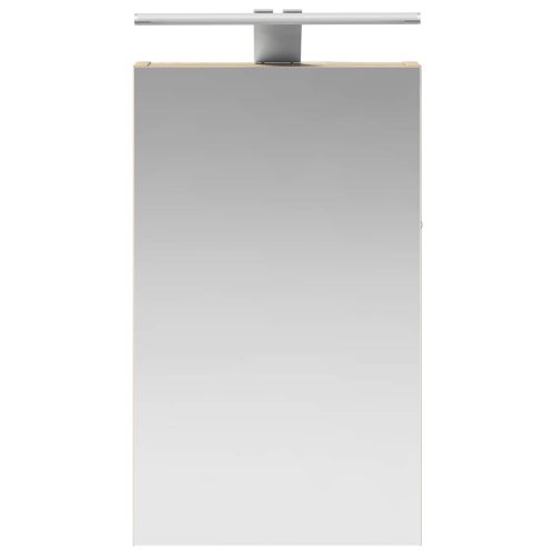 Шкаф с огледало за баня с рафт Сонома дъб 30 x 10,5 x 50 см