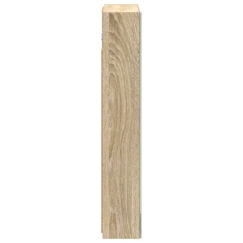 Шкаф с огледало за баня с рафт Сонома дъб 40 x 10,5 x 60,5 см