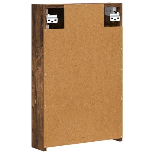 Шкаф с огледало за баня с рафт Димян дъб 40 x 10,5 x 60,5 см
