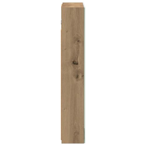 Шкаф с огледало за баня с рафт Дъб Артизан 40 x 10,5 x 60,5 см