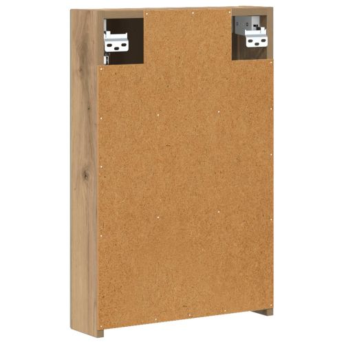 Шкаф с огледало за баня с рафт Дъб Артизан 40 x 10,5 x 60,5 см