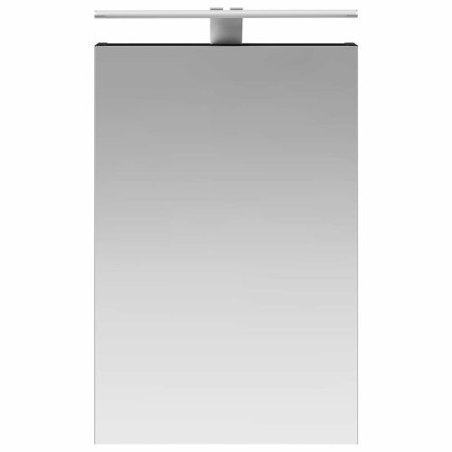 Шкаф с огледало за баня с рафт Черния дъб 40 x 10,5 x 60,5 см