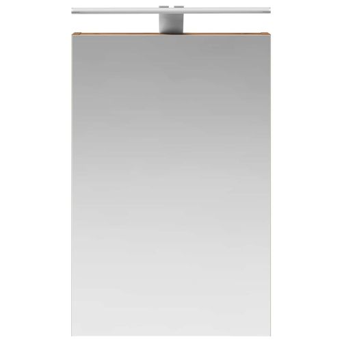 Шкаф с огледало за баня с рафт Старо дърво 40 x 10,5 x 60,5 см