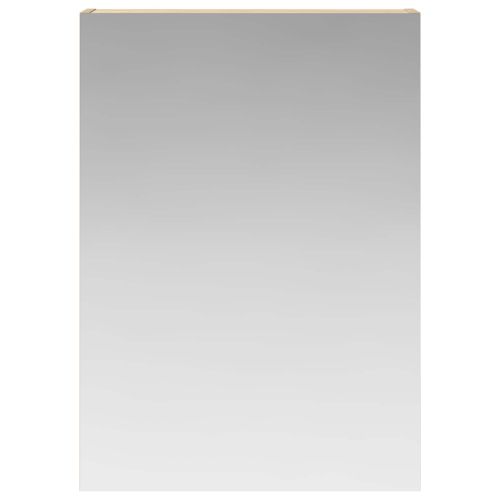 Шкаф с огледало за баня с рафт Сонома дъб 50 x 14,5 x 70 см