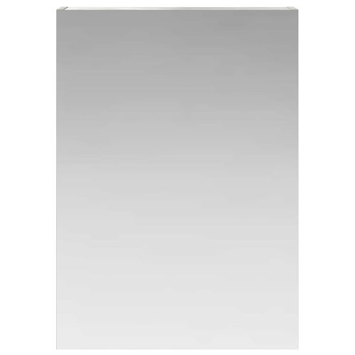 Шкаф с огледало за баня с рафт Циментено сиво 50 x 14,5 x 70 см