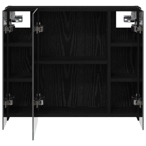 Шкаф с огледало за баня Черния дъб 60 x 14,5 x 50 см