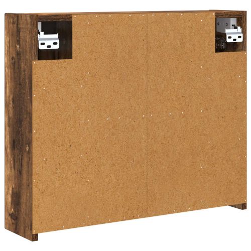 Шкаф с огледало за баня Димян дъб 60 x 14,5 x 50 см