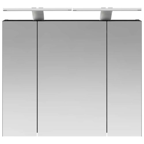 Шкаф с огледало за баня Черния дъб 60 x 14,5 x 50 см