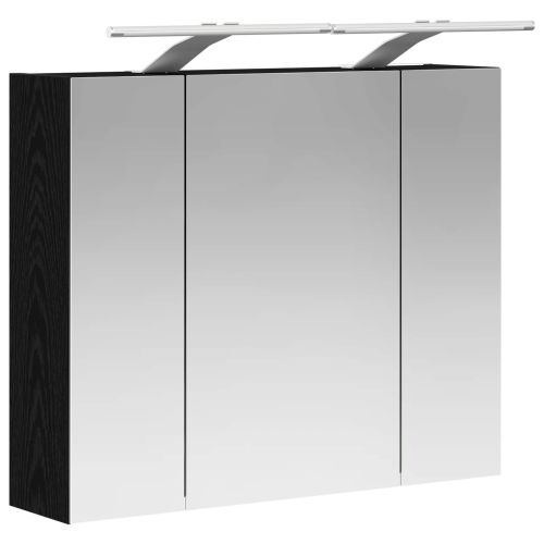 Шкаф с огледало за баня Черния дъб 60 x 14,5 x 50 см