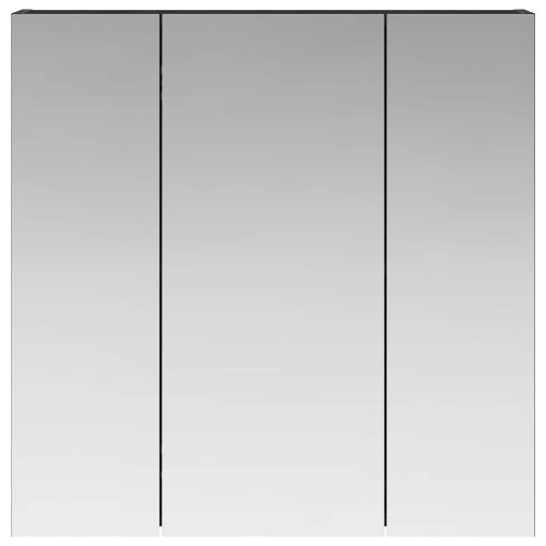 Шкаф с огледало за баня Черния дъб 70 x 14,5 x 70 см