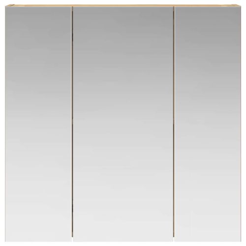 Шкаф с огледало за баня Дъб Артизан 70 x 14,5 x 70 см