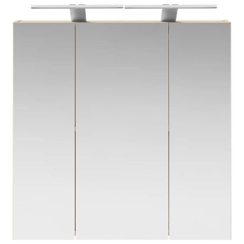 Шкаф с огледало за баня Сонома дъб 70 x 14,5 x 70 см