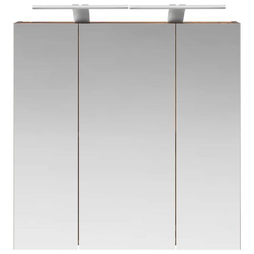 Шкаф с огледало за баня Димян дъб 70 x 14,5 x 70 см