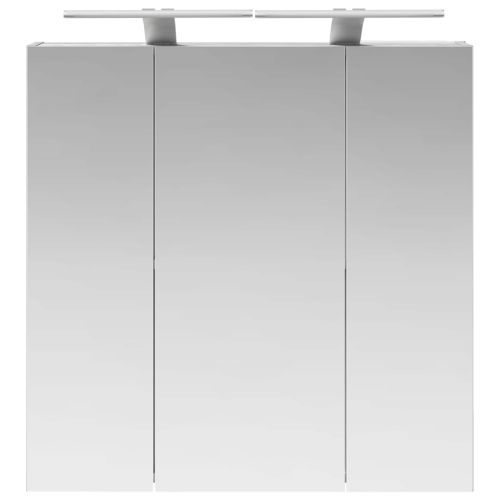 Шкаф с огледало за баня Сив Сонома 70 x 14,5 x 70 см