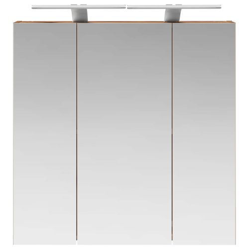 Шкаф с огледало за баня Старо дърво 70 x 14,5 x 70 см