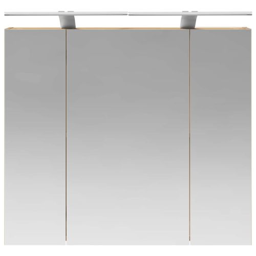 Шкаф с огледало за баня с рафт Дъб Артизан 80 x 14.5 x 70 см