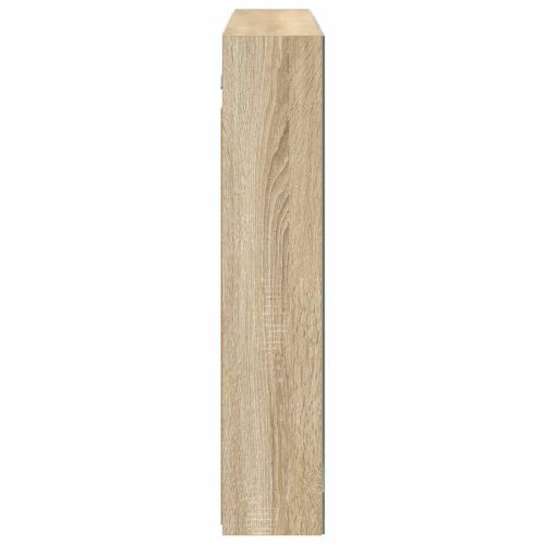 Шкаф с огледало за баня с рафт Сонома дъб 100 x 14,5 x 70 см
