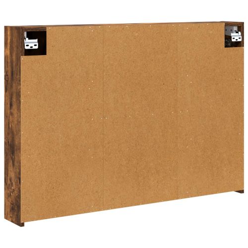 Шкаф с огледало за баня с рафт Димян дъб 100 x 14,5 x 70 см