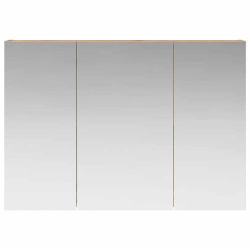 Шкаф с огледало за баня с рафт Дъб Артизан 100 x 14,5 x 70 см