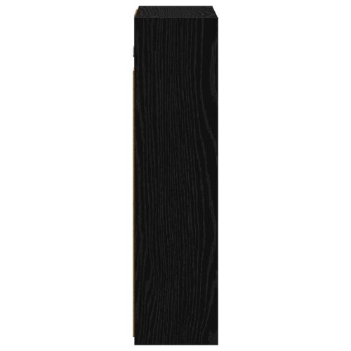 Шкаф с огледало за баня с рафт Черния дъб 43 x 16 x 62.5 см