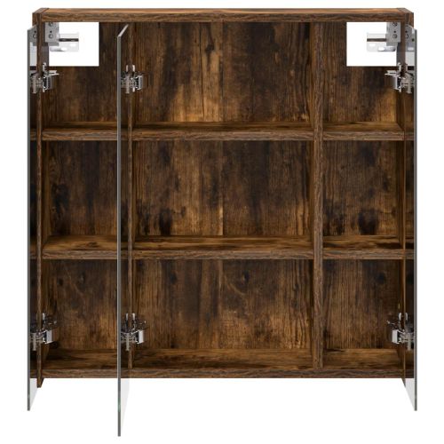 Шкаф с огледало за баня Димян дъб 63,5 x 16 x 62,5 см