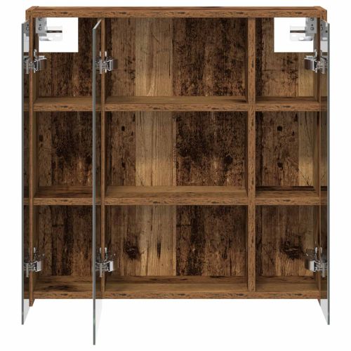 Шкаф с огледало за баня Старо дърво 63,5 x 16 x 62,5 см