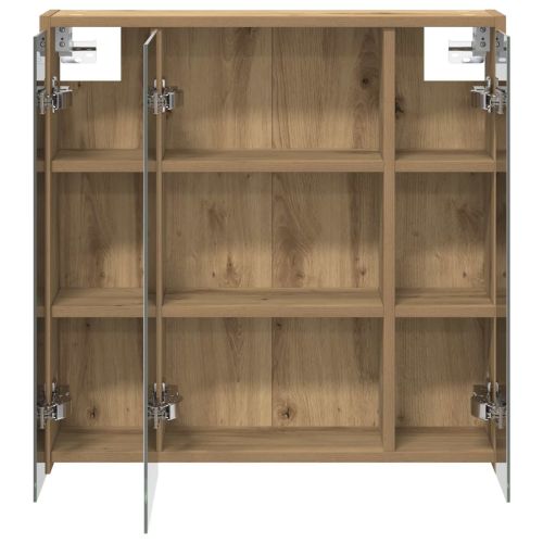 Шкаф с огледало за баня Дъб Артизан 63,5 x 16 x 62,5 см