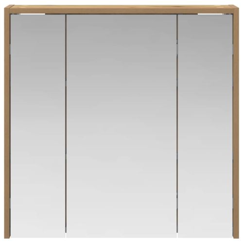 Шкаф с огледало за баня Дъб Артизан 63,5 x 16 x 62,5 см