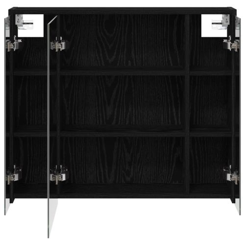 Шкаф с огледало за баня Черния дъб 73,5 x 16 x 62,5 см