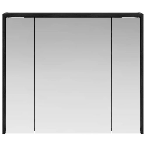 Шкаф с огледало за баня Черния дъб 73,5 x 16 x 62,5 см