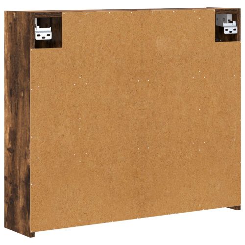 Шкаф с огледало за баня Димян дъб 73,5 x 16 x 62,5 см