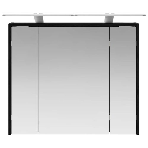 Шкаф с огледало за баня Черния дъб 73,5 x 16 x 62,5 см