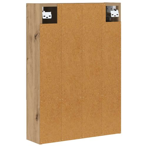 Шкаф с огледало за баня с рафт Дъб Артизан 50 x 14,5 x 70 см