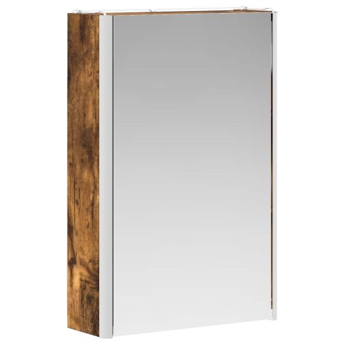 Шкаф с огледало за баня Димян дъб 33 x 11,5 x 50 см