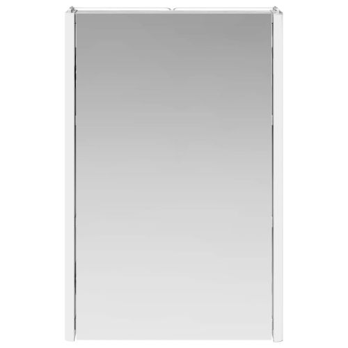 Шкаф с огледало за баня Сив Сонома 33 x 11,5 x 50 см