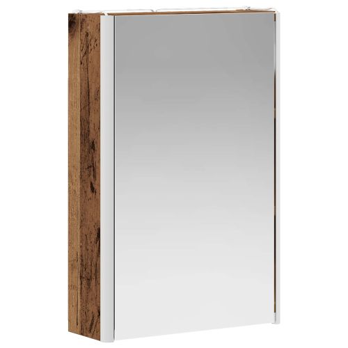 Шкаф с огледало за баня Старо дърво 33 x 11,5 x 50 см