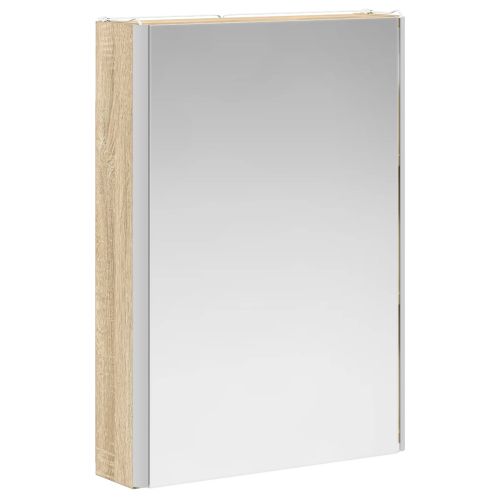 Шкаф с огледало за баня Сонома дъб 43 x 11,5 x 60,5 см